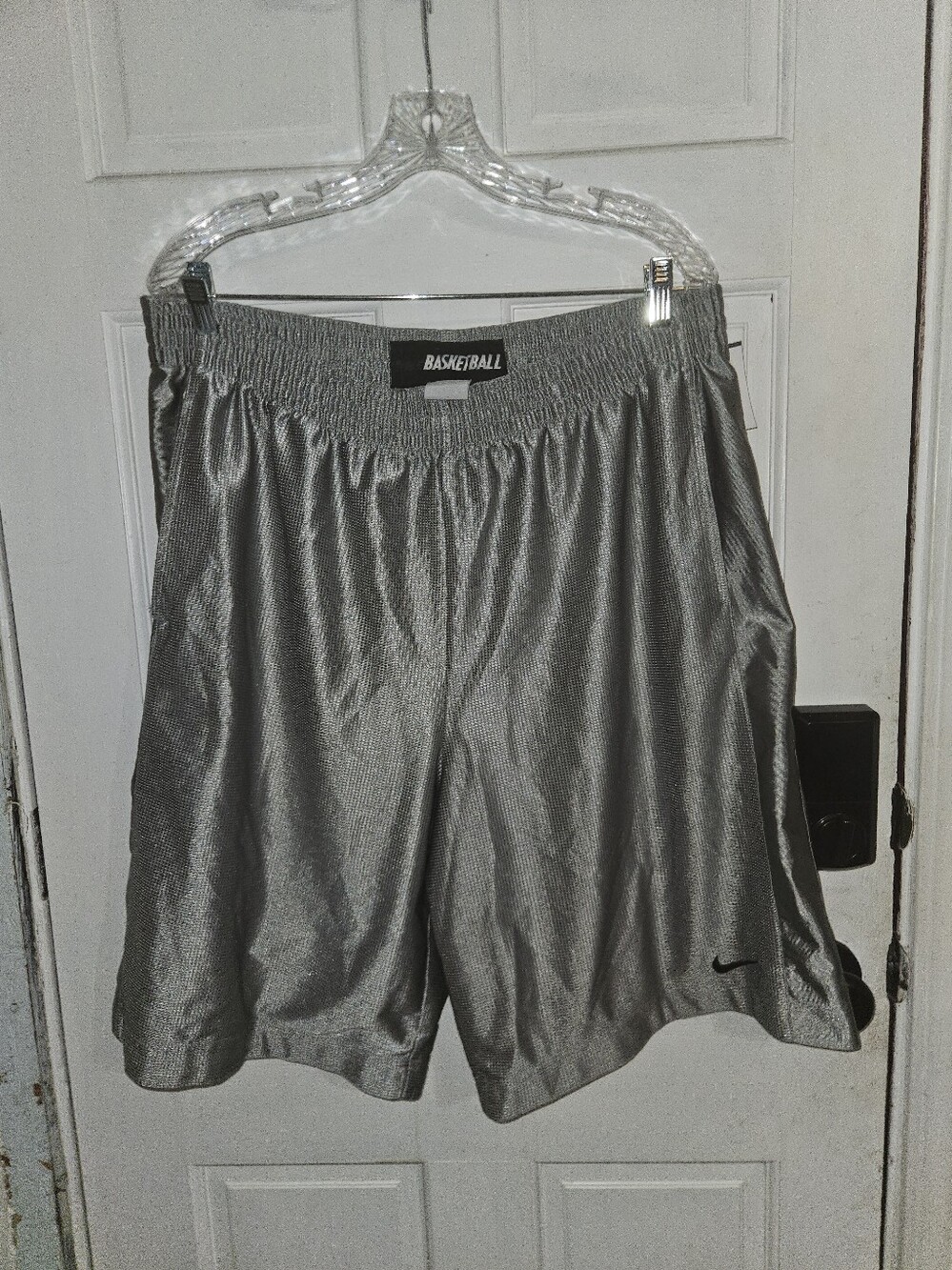 Nike Basketball Shorts XXL Silver